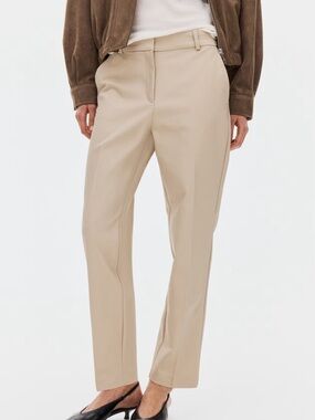 H&M Beige Slim Fit Trousers Slacks